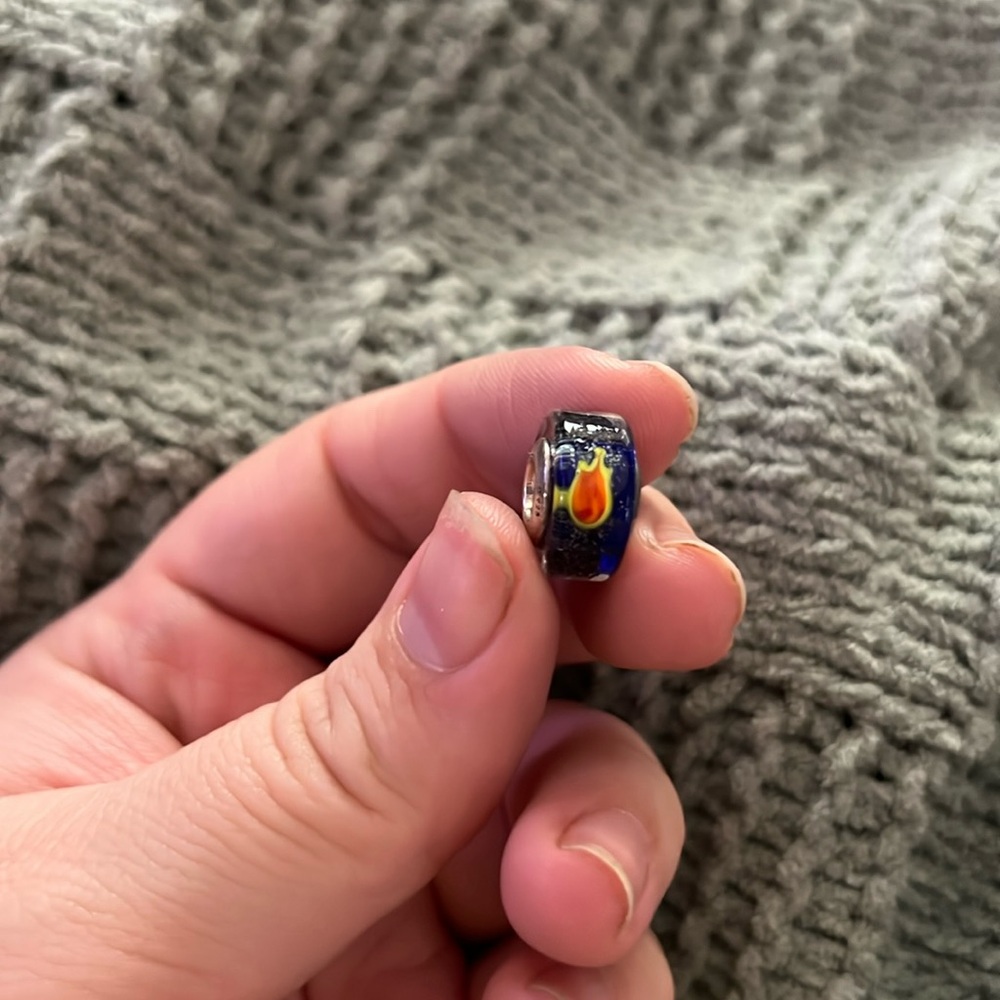 Ohm fire glass bead